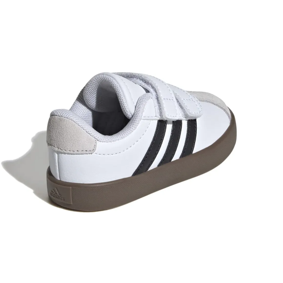 Sneakers da bambino primi passi bianche e blu con logo adidas VL Court 3.0