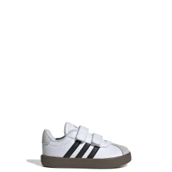 Sneakers da bambino primi passi bianche e blu con logo adidas VL Court 3.0