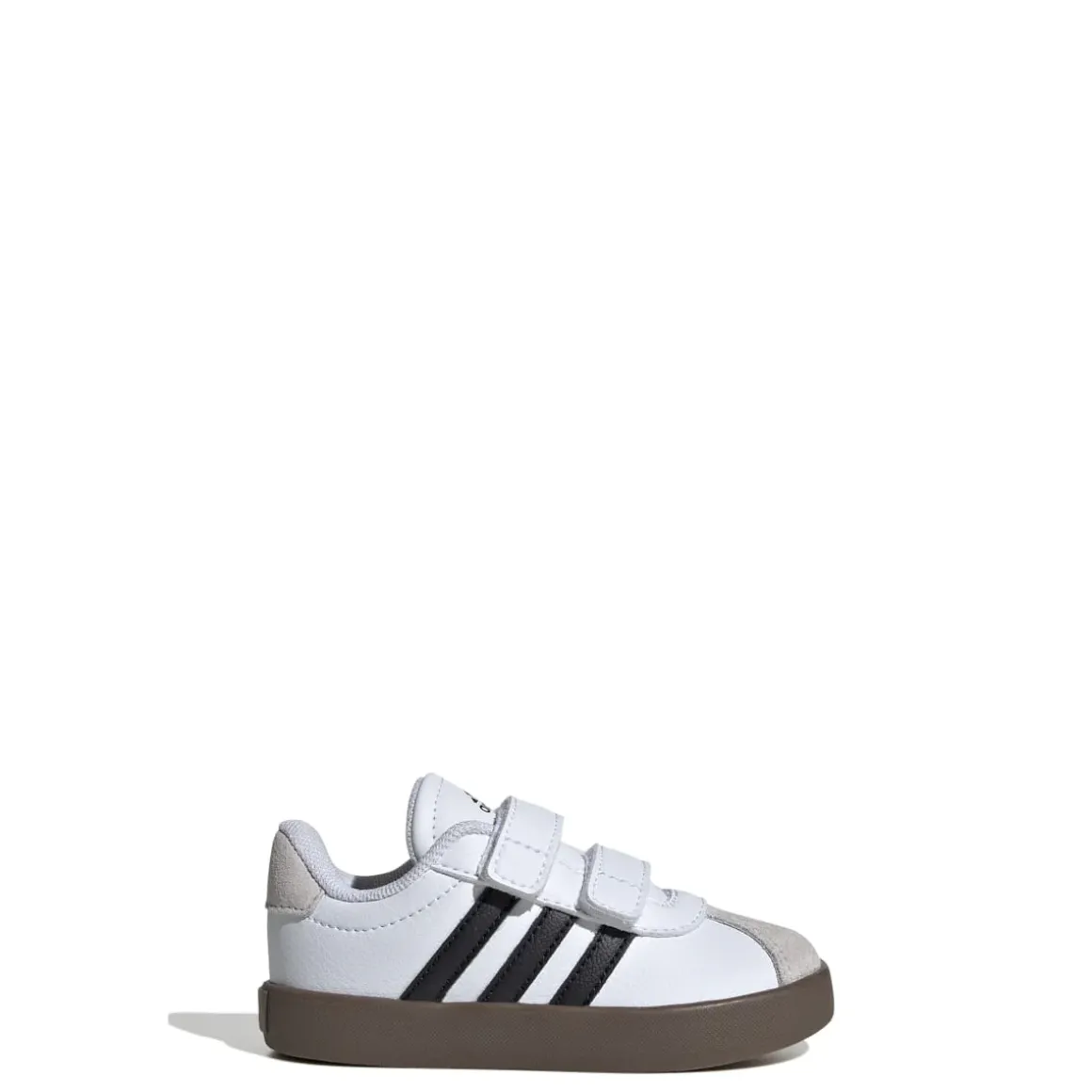 Sneakers da bambino primi passi bianche e blu con logo adidas VL Court 3.0