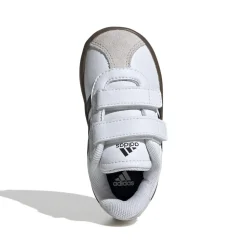 Sneakers da bambino primi passi bianche e blu con logo adidas VL Court 3.0
