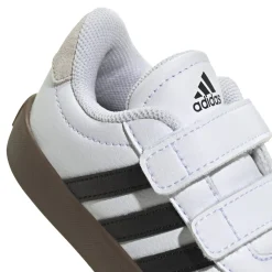 Sneakers da bambino primi passi bianche e blu con logo adidas VL Court 3.0