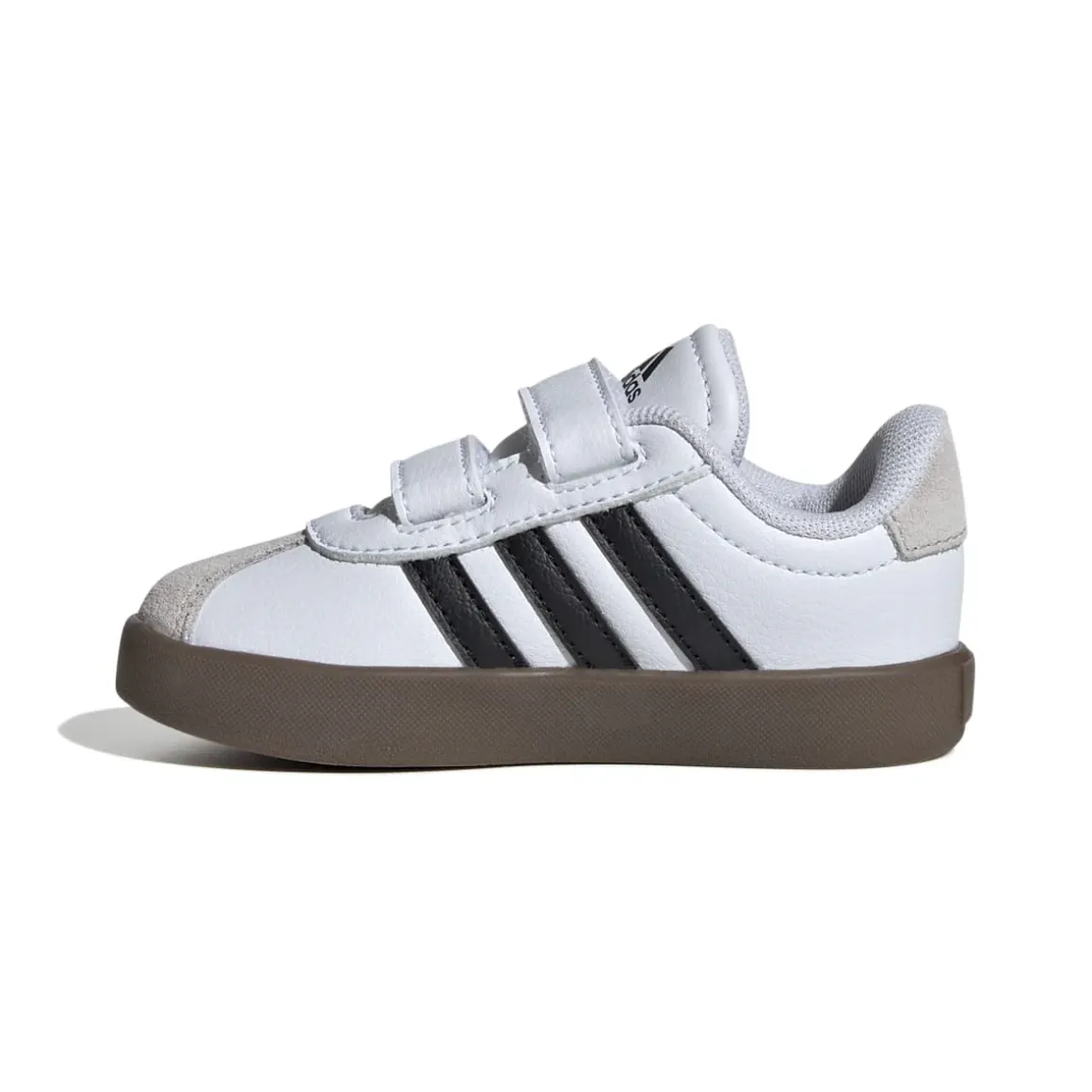 Sneakers da bambino primi passi bianche e blu con logo adidas VL Court 3.0