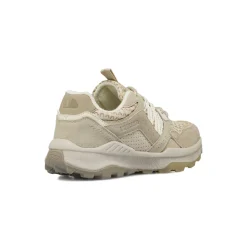 Sneakers da donna beige con inserti effetto scamosciato Americanino