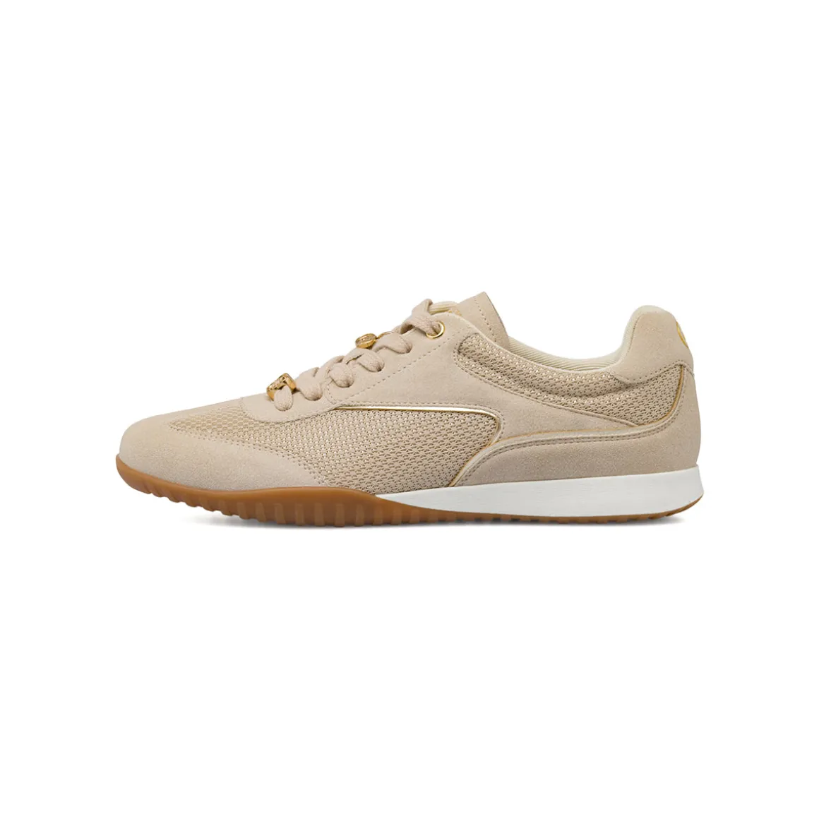 Sneakers da donna beige in tessuto con charms Dimensione Danza