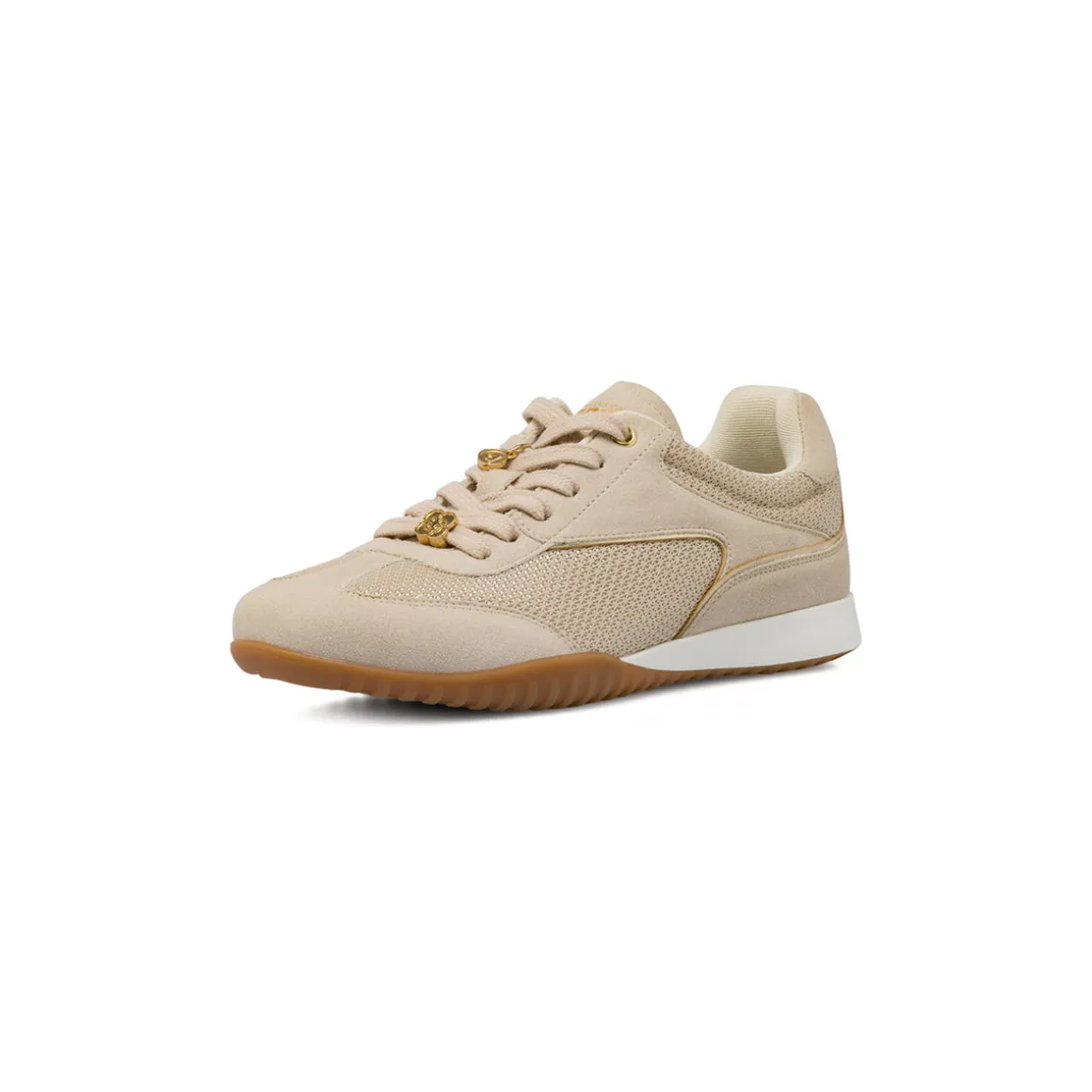 Sneakers da donna beige in tessuto con charms Dimensione Danza