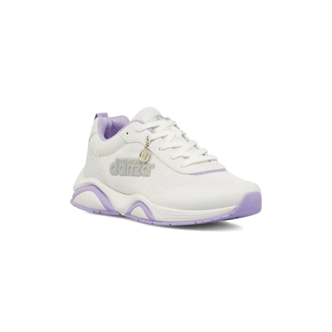 Sneakers da donna bianche con dettagli lilla Dimensione Danza