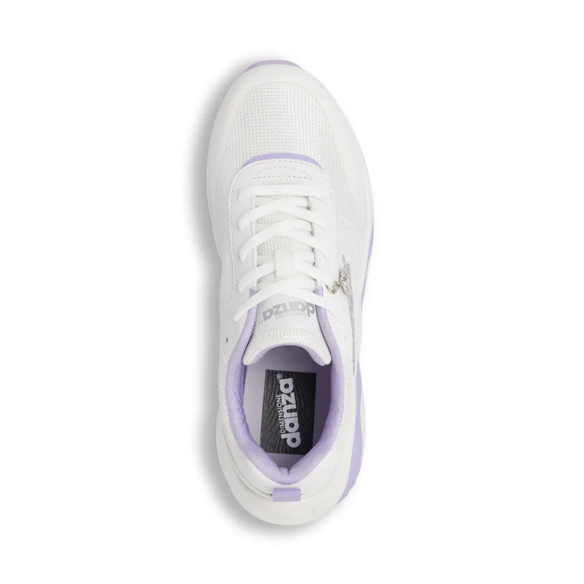 Sneakers da donna bianche con dettagli lilla Dimensione Danza