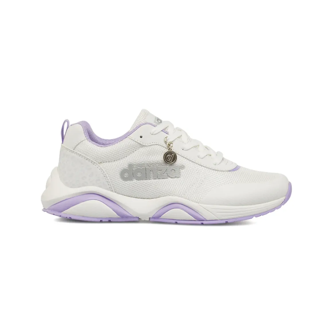 Sneakers da donna bianche con dettagli lilla Dimensione Danza