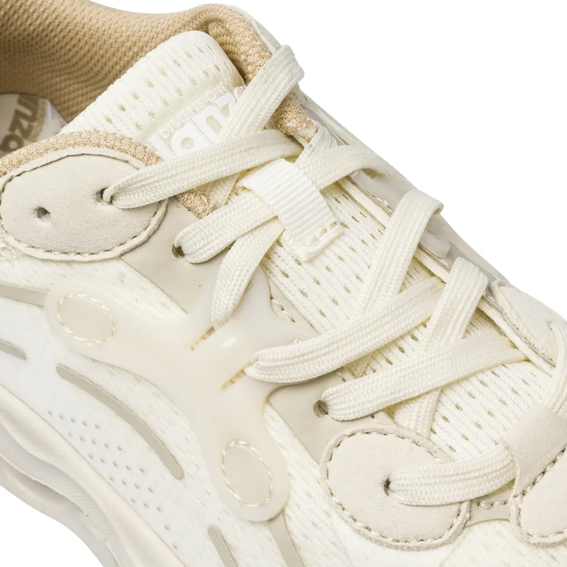 Sneakers da donna bianche con suola ammortizzata Dimensione Danza