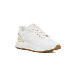 Sneakers da donna bianche con dettagli oro Dimensione Danza