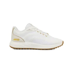Sneakers da donna bianche con dettagli oro Dimensione Danza