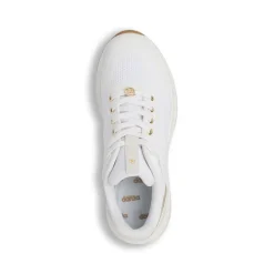 Sneakers da donna bianche con dettagli oro Dimensione Danza