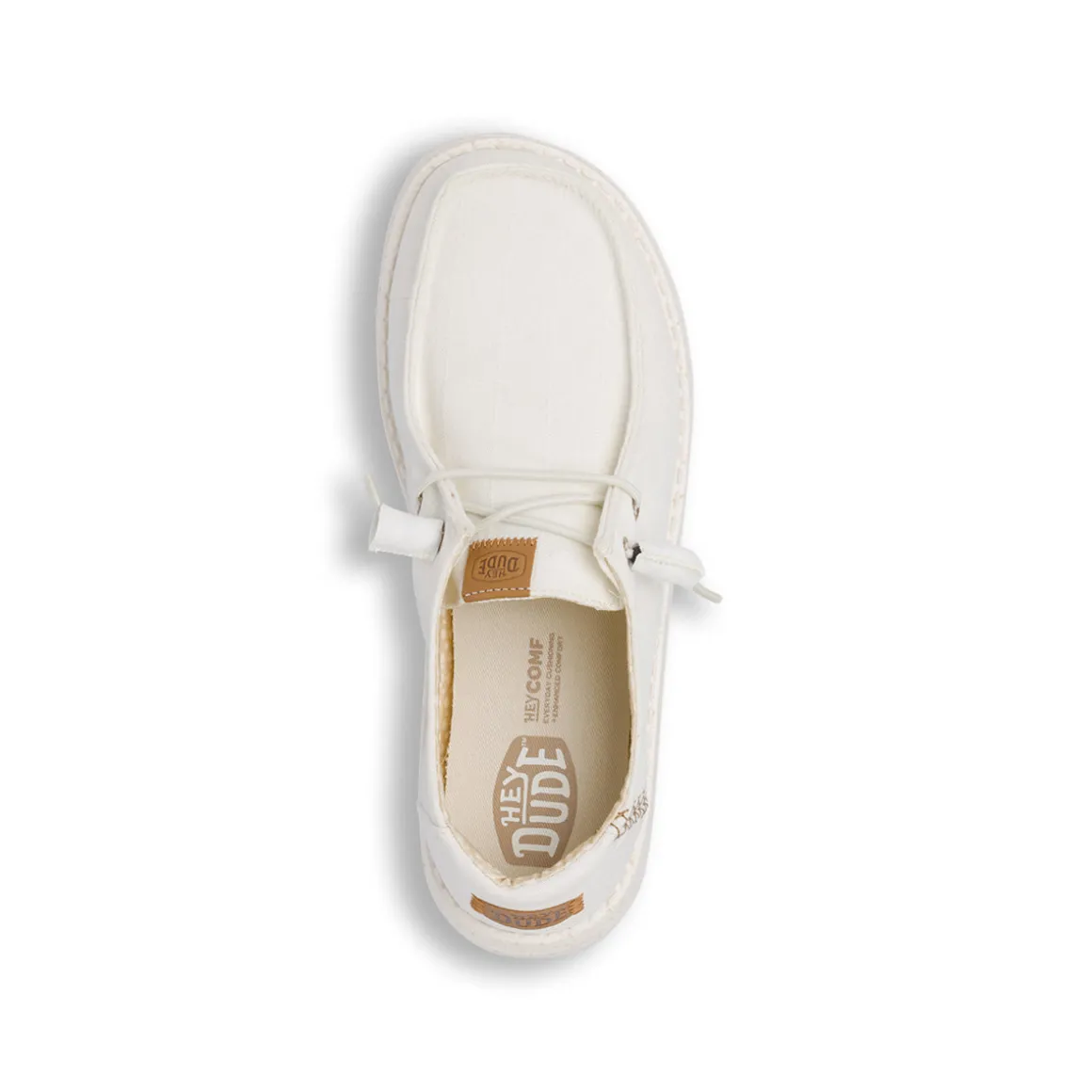 Sneakers da Donna bianche in tela con suola leggera Heydude Wendy