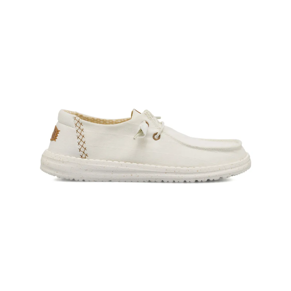 Sneakers da Donna bianche in tela con suola leggera Heydude Wendy