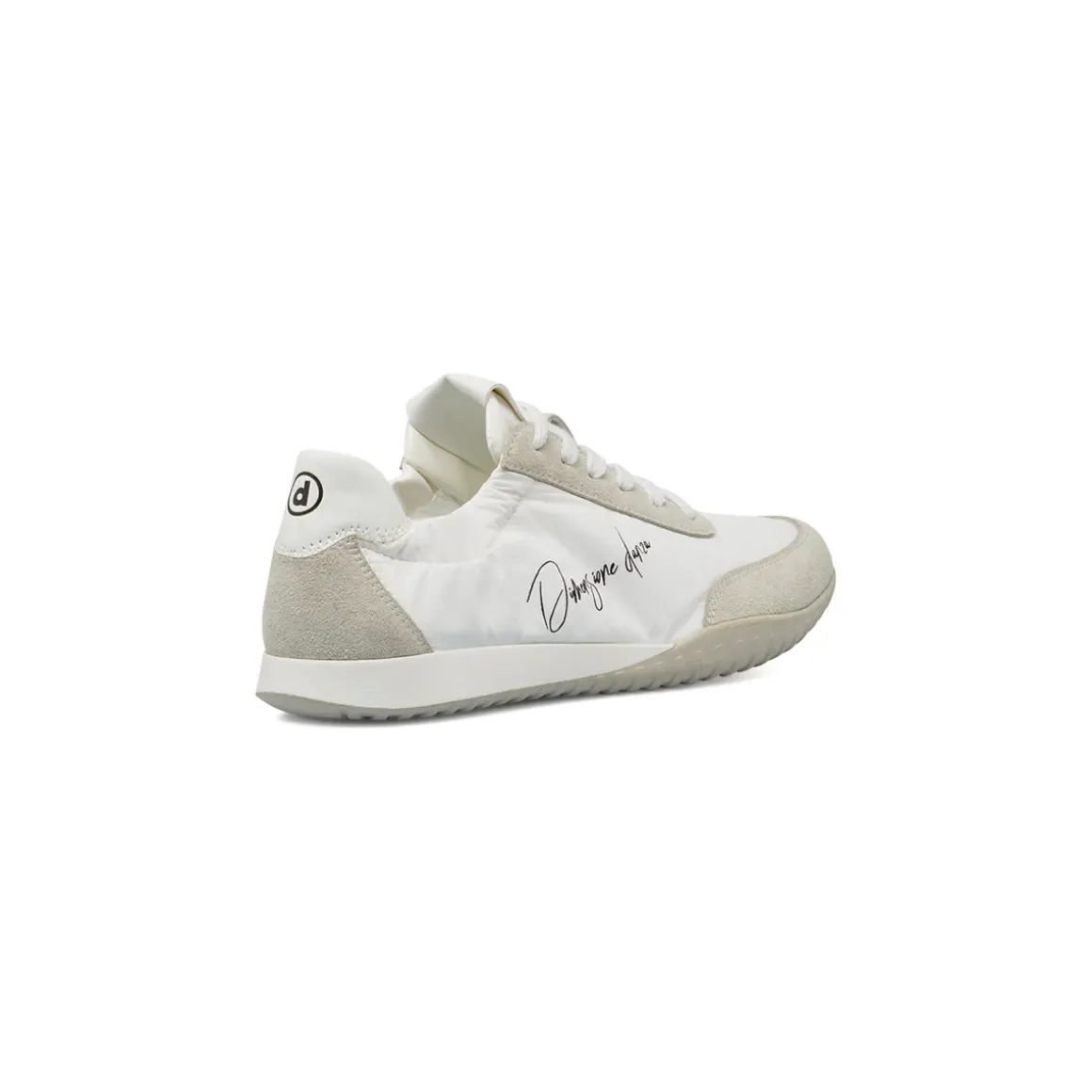 Sneakers da donna bianche in tessuto con dettagli scamosciati Dimensione Danza