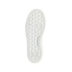 Sneakers da donna bianche Kappa in similpelle con inserti rosa chiaro
