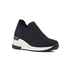 Sneakers da donna Blu slip-on con zeppa e dettaglio metal Lora Ferres