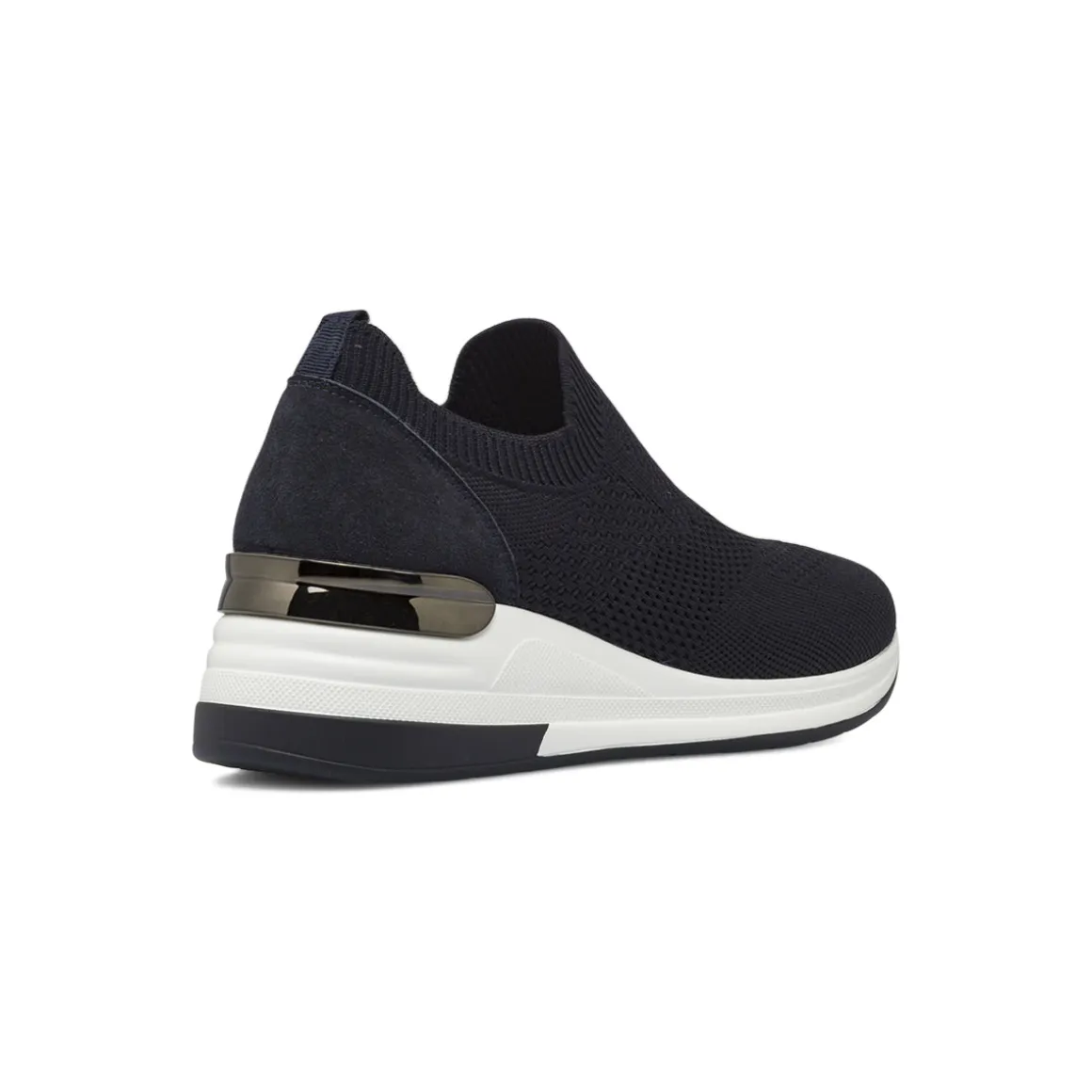 Sneakers da donna Blu slip-on con zeppa e dettaglio metal Lora Ferres
