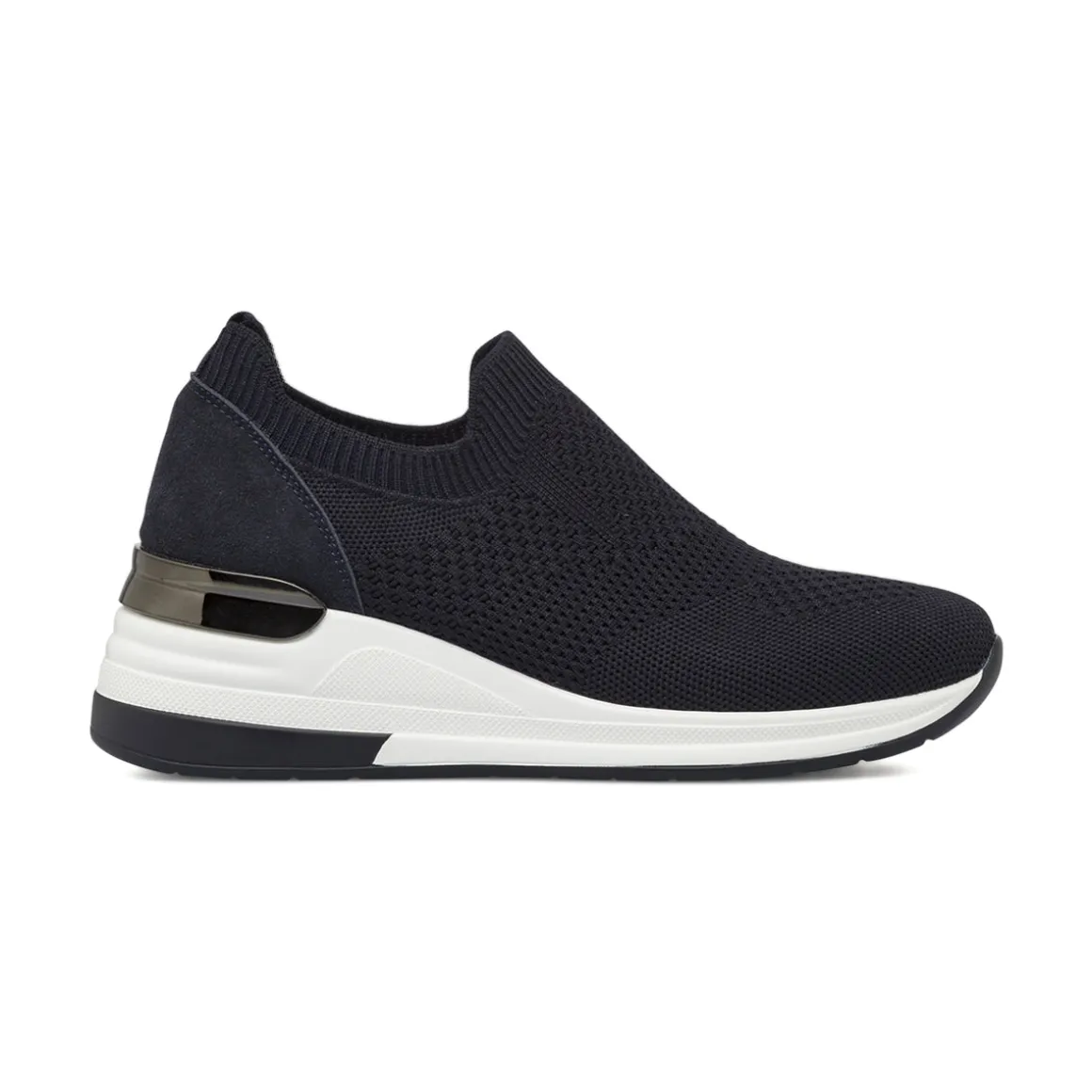 Sneakers da donna Blu slip-on con zeppa e dettaglio metal Lora Ferres