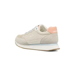 Sneakers da Donna grigie effetto scamosciato e dettagli rosa Ellesse