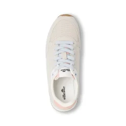 Sneakers da Donna grigie effetto scamosciato e dettagli rosa Ellesse