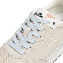 Sneakers da Donna grigie effetto scamosciato e dettagli rosa Ellesse