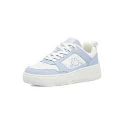 Sneakers da donna Kappa bicolore bianche con inserti azzurri