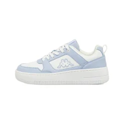 Sneakers da donna Kappa bicolore bianche con inserti azzurri