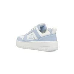 Sneakers da donna Kappa bicolore bianche con inserti azzurri