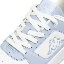 Sneakers da donna Kappa bicolore bianche con inserti azzurri