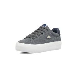 Sneakers da donna Kappa grigie in tessuto effetto denim glitter