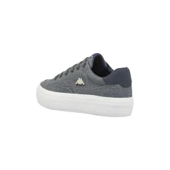 Sneakers da donna Kappa grigie in tessuto effetto denim glitter