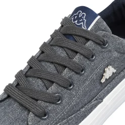 Sneakers da donna Kappa grigie in tessuto effetto denim glitter