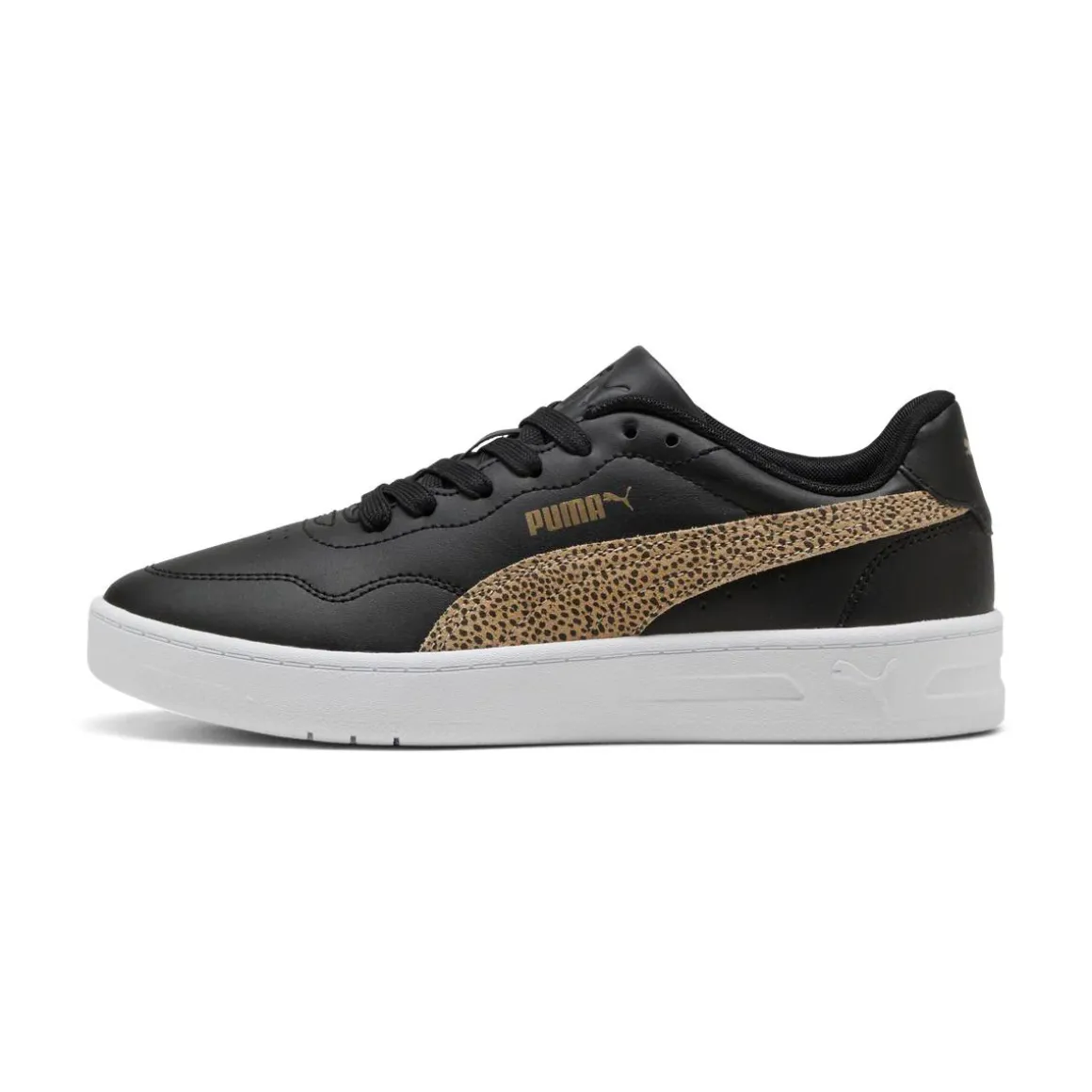 Sneakers da Donna nere con dettaglio animalier Puma Court Lally Topcat