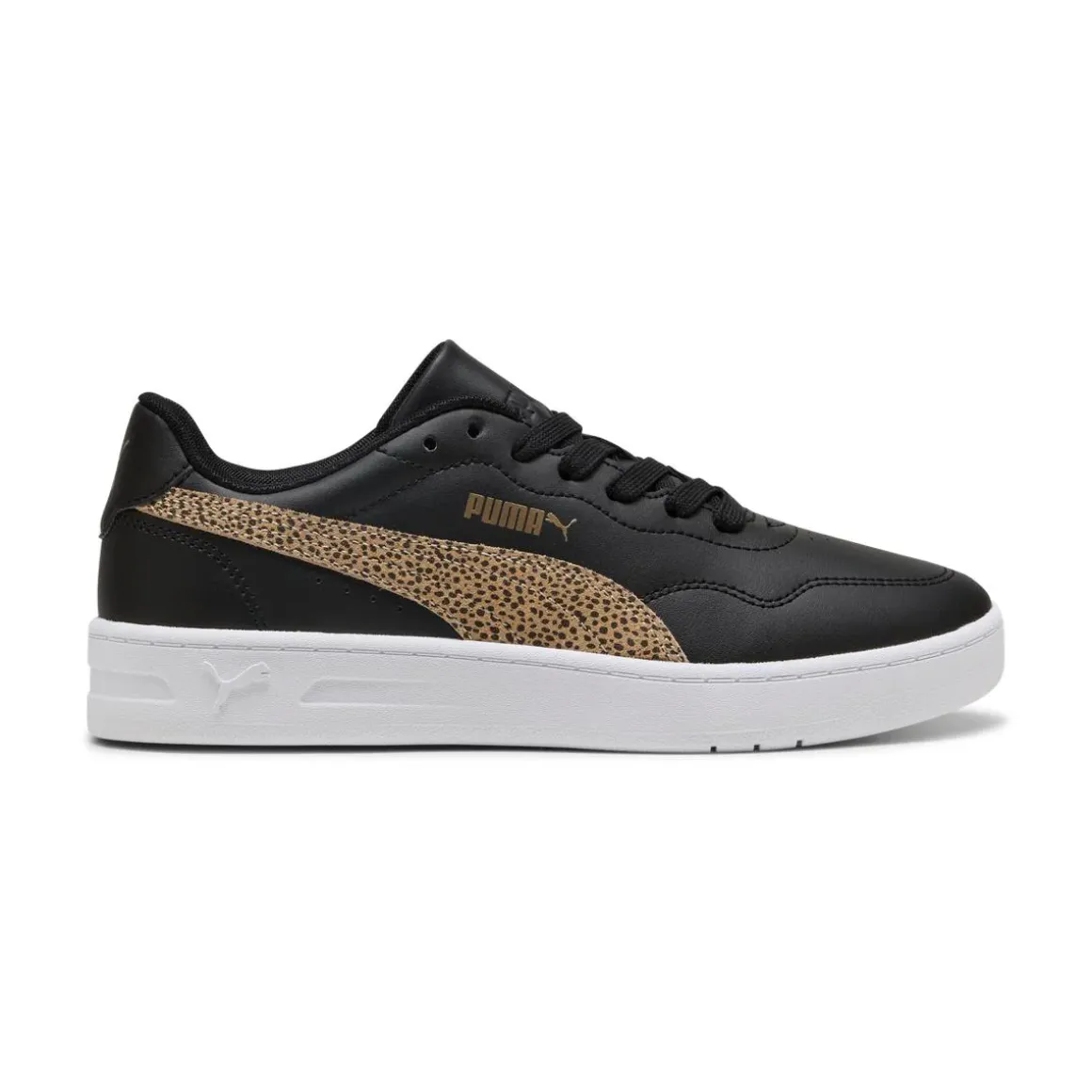 Sneakers da Donna nere con dettaglio animalier Puma Court Lally Topcat