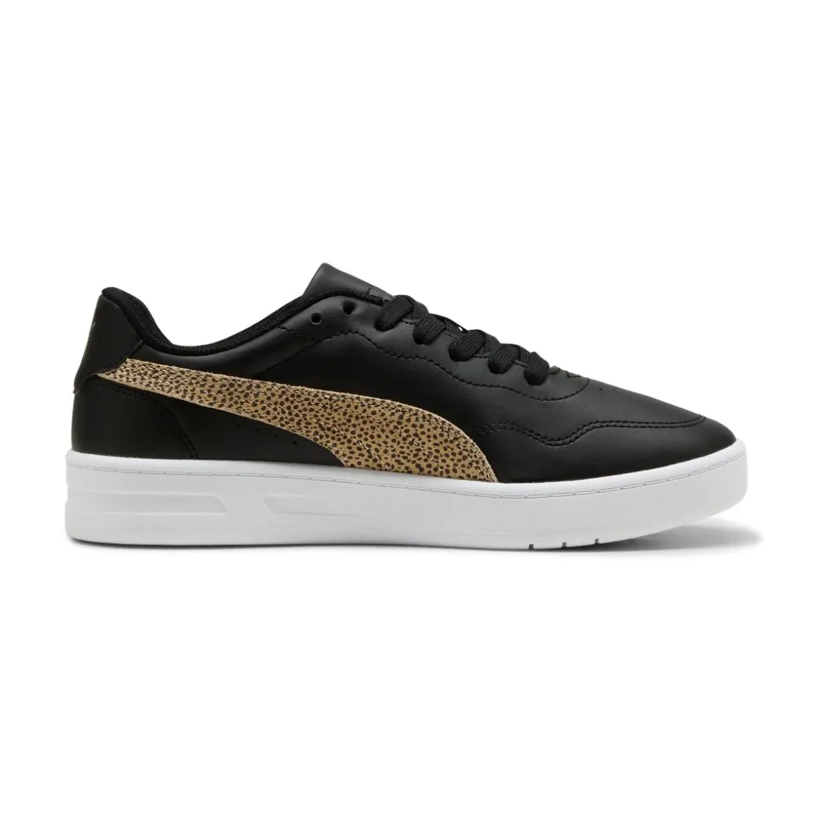 Sneakers da Donna nere con dettaglio animalier Puma Court Lally Topcat