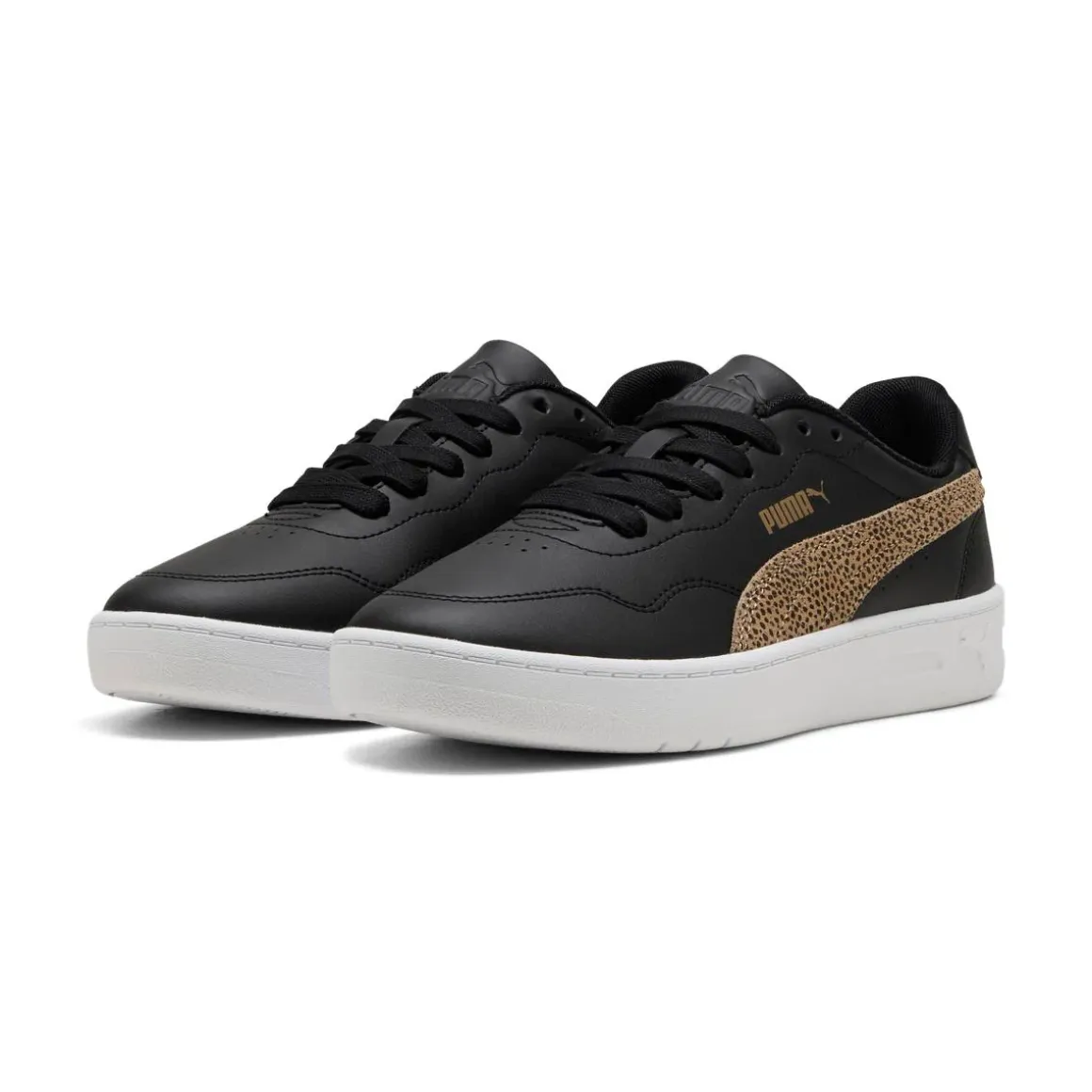 Sneakers da Donna nere con dettaglio animalier Puma Court Lally Topcat