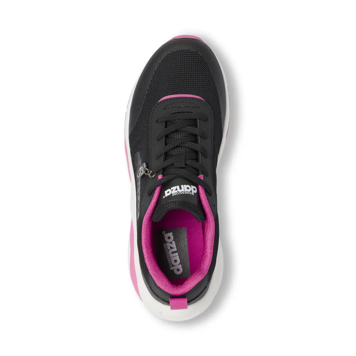 Sneakers da donna nere con dettagli fucsia Dimensione Danza