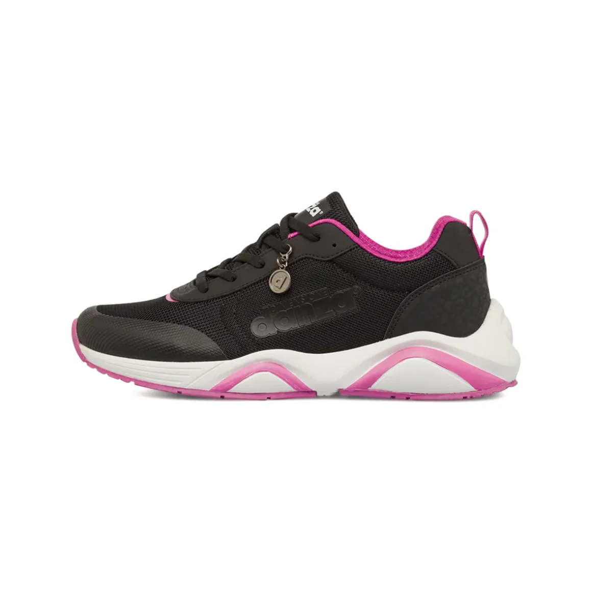 Sneakers da donna nere con dettagli fucsia Dimensione Danza