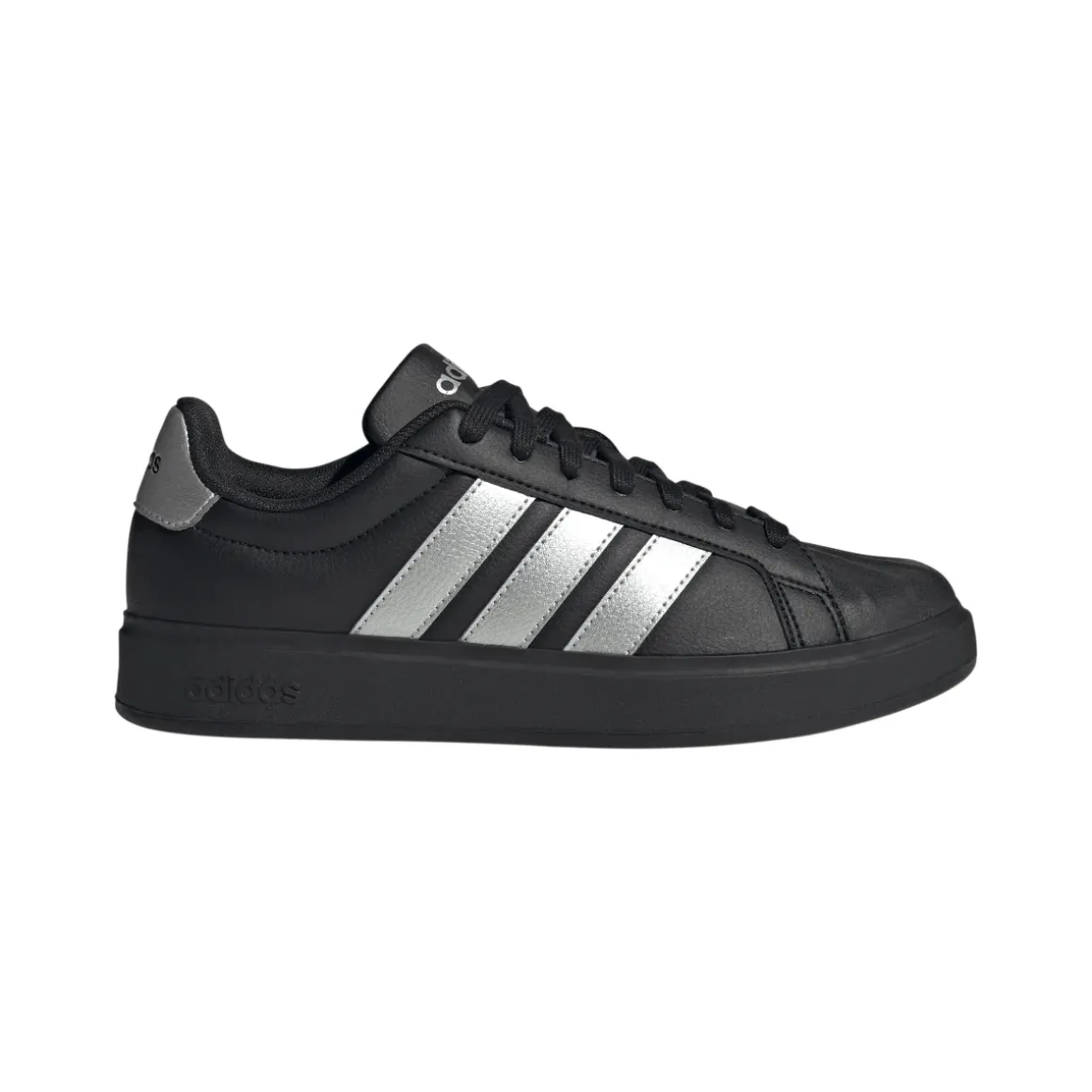 Sneakers da Donna nere con strisce laterali argento adidas STREETTALK
