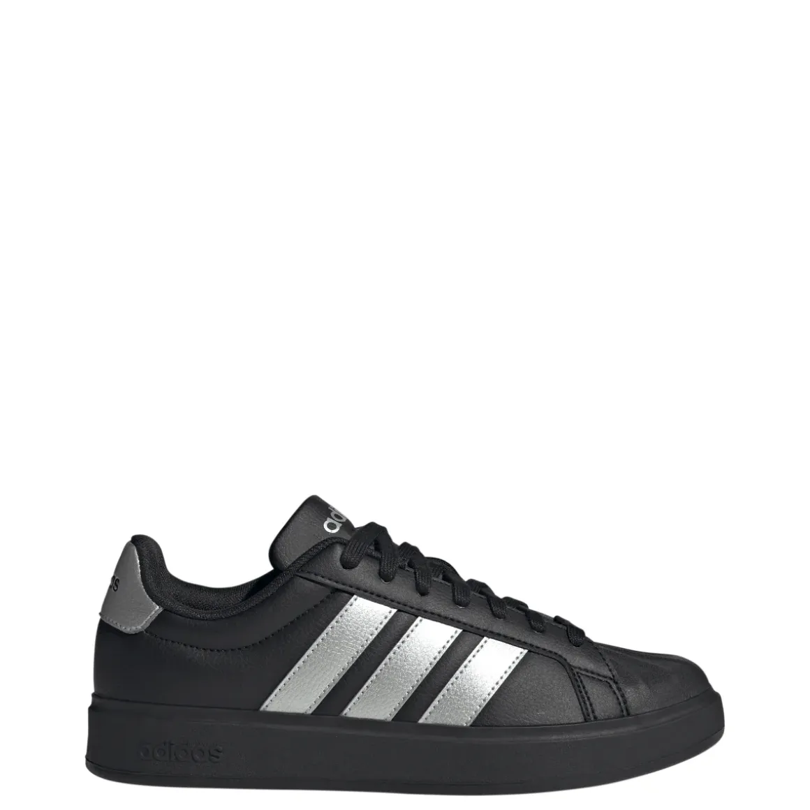 Sneakers da Donna nere con strisce laterali argento adidas STREETTALK