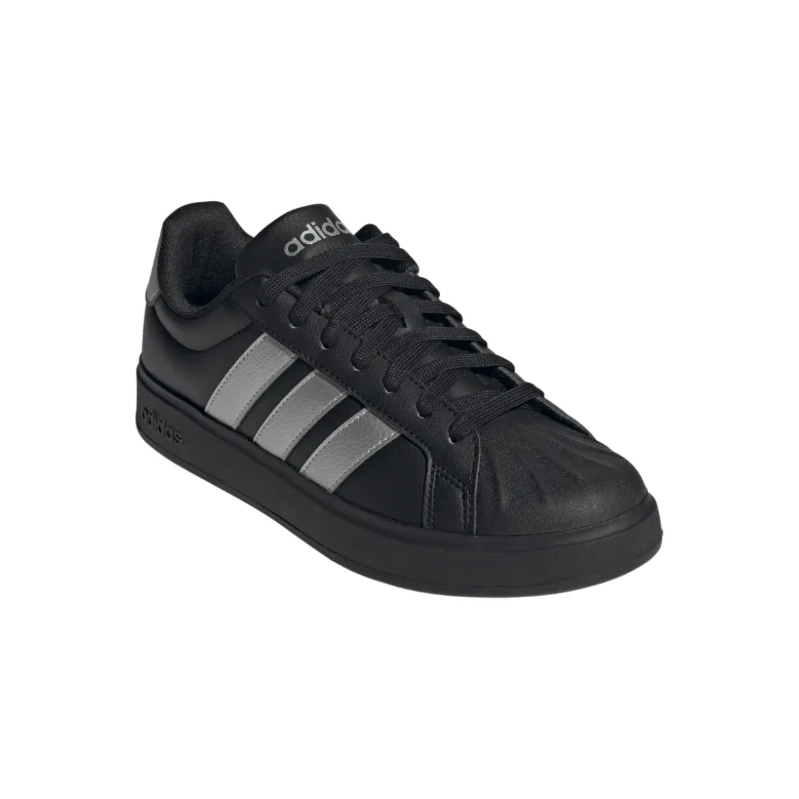 Sneakers da Donna nere con strisce laterali argento adidas STREETTALK