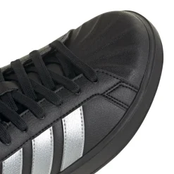 Sneakers da Donna nere con strisce laterali argento adidas STREETTALK