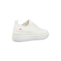 Sneakers da donna platform bianche in tessuto Swish Jeans