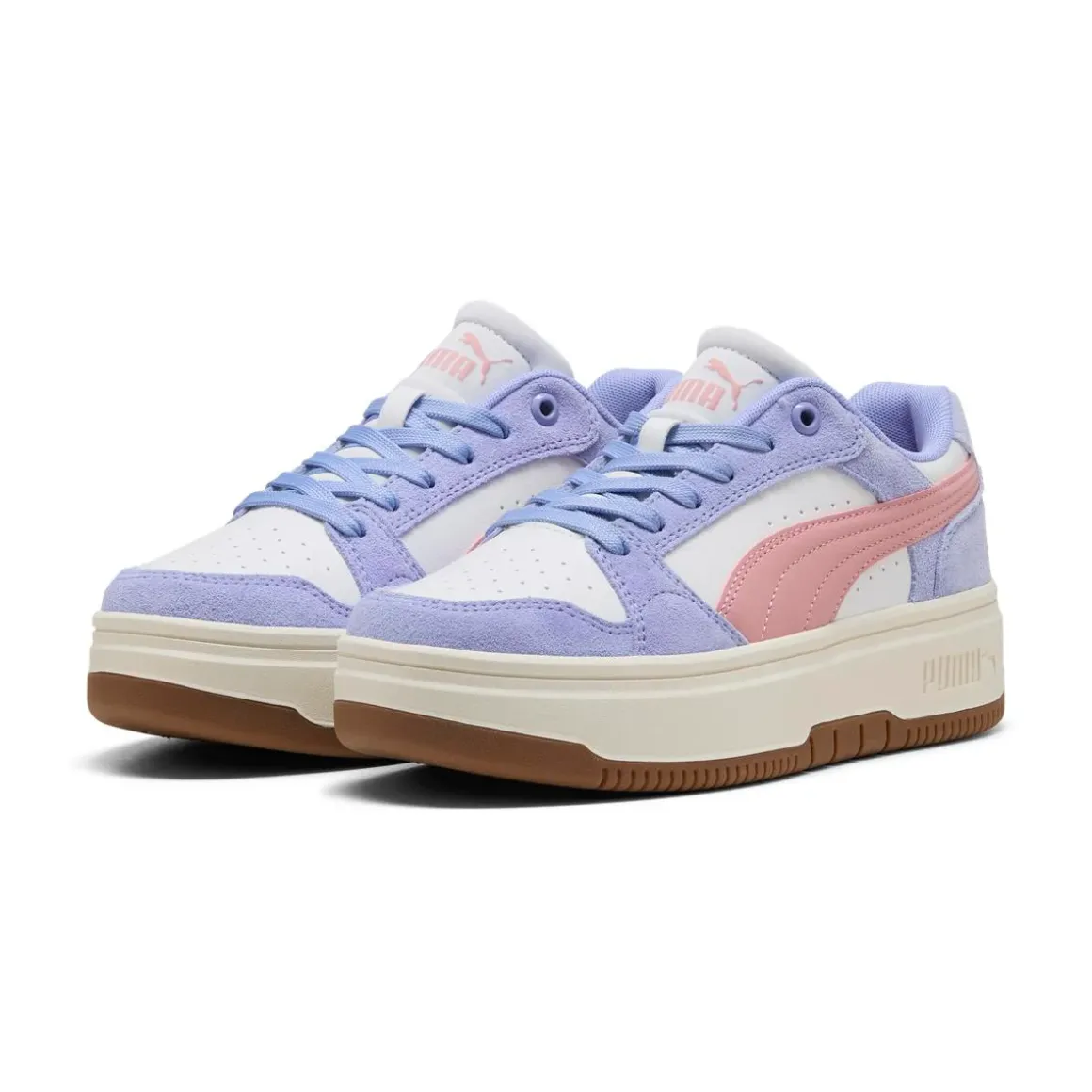 Sneakers da donna Puma Rebound lilla con dettagli effetto scamosciato