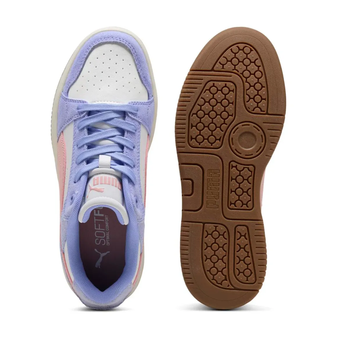 Sneakers da donna Puma Rebound lilla con dettagli effetto scamosciato
