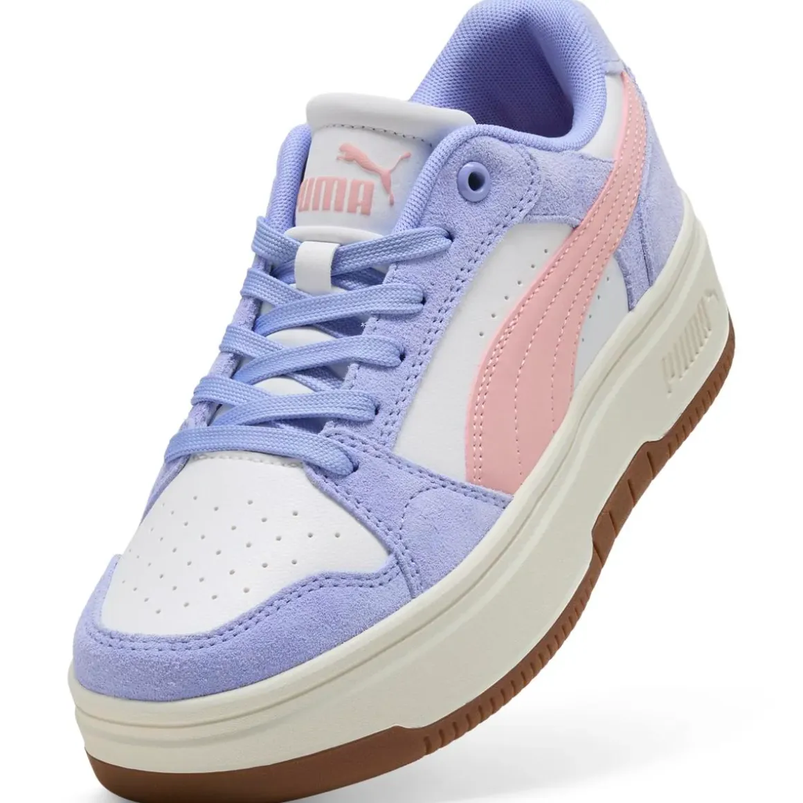 Sneakers da donna Puma Rebound lilla con dettagli effetto scamosciato