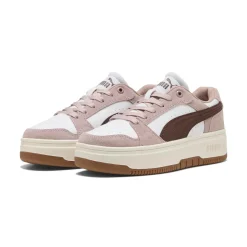 Sneakers da donna rosa Puma Rebound con dettagli effetto scamosciato