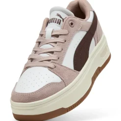 Sneakers da donna rosa Puma Rebound con dettagli effetto scamosciato