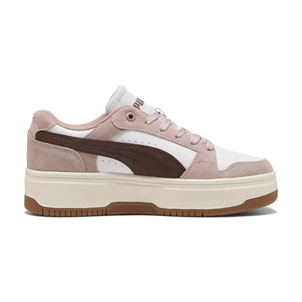 Sneakers da donna rosa Puma Rebound con dettagli effetto scamosciato